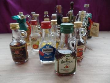 20 volle miniatuur drank flesjes beschikbaar voor biedingen