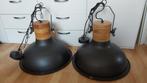 Industriële hanglampen, Huis en Inrichting, Lampen | Hanglampen, Industrieel, Metaal, Zo goed als nieuw, 50 tot 75 cm