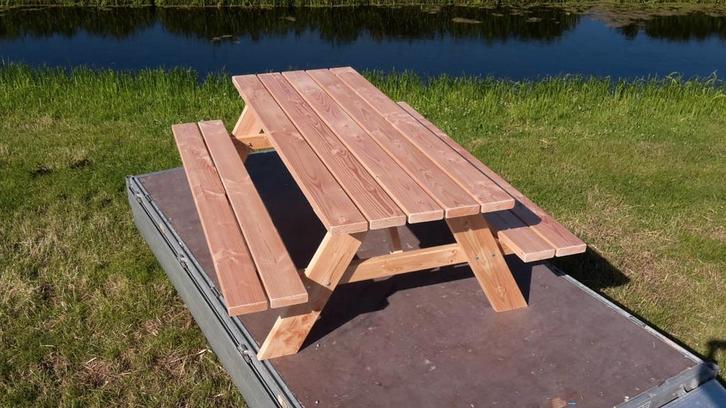 Robuuste douglas picknicktafel, Tuin en Terras, Picknicktafels, Nieuw, Rechthoekig, Hout, Ophalen
