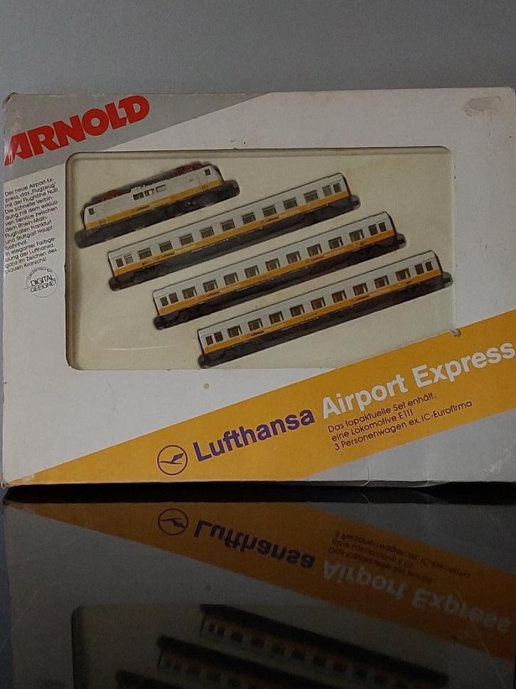 Arnold 0180 Lufthansa Airport Express, 1991 limited edition, Hobby en Vrije tijd, Modeltreinen | N-Spoor, Gebruikt, Treinset, Gelijkstroom