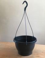 Kunststof buiten hangpot van Epla grijs 26 cm bloempot pot, Tuin en Terras, 25 tot 40 cm, Kunststof, Rond, Zo goed als nieuw