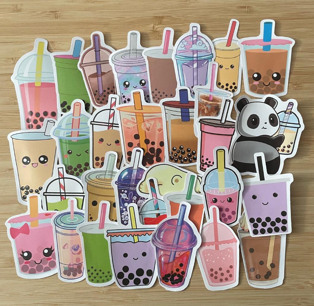 Drinken, drankjes, zomer stickers, Verzenden, Nieuw, Meerdere stickers