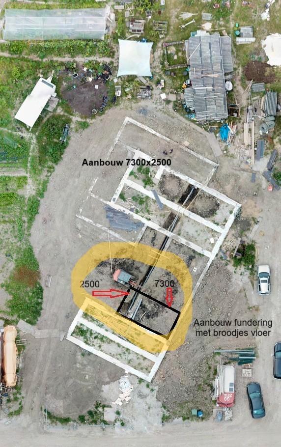 Aanhechten fundering met vloer, Diensten en Vakmensen, Aannemers, Verbouw of Aanbouw