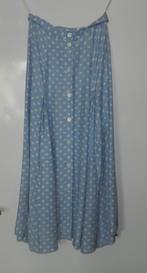 Esprit lichtblauwe rok met witte stippen. Maat 38. Polkadots, Maat 38/40 (M), Gedragen, Onder de knie, Esprit