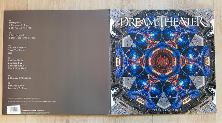 Dream Theater - Live in NYC 3 lp vinyl prog rock Portnoy, Cd's en Dvd's, Vinyl | Hardrock en Metal, Zo goed als nieuw, Ophalen of Verzenden