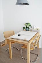 IKEA - Bjorkudden eettafel massief berkenhout, Ophalen, Gebruikt, 100 tot 150 cm, Scandinavisch