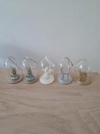 5 kersthangers glazen stolp met dier, Diversen, Kerst, Ophalen of Verzenden
