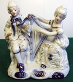 miniatuur harp van porselein met harpiste en zanger, Ophalen of Verzenden, Zo goed als nieuw
