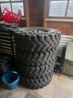 Mudwielen met zwarte velgen landrover defender banden, Ophalen of Verzenden