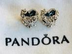 Pandora bedel; Zilver; Open Heart and Rose Charm zgan, Sieraden, Tassen en Uiterlijk, Bedels, Pandora, Ophalen of Verzenden, Zo goed als nieuw