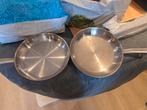 2 tefal stainless steel pannen 30 cm, Huis en Inrichting, Keuken | Potten en Pannen, Ophalen, Gebruikt, Rvs, Pannenset
