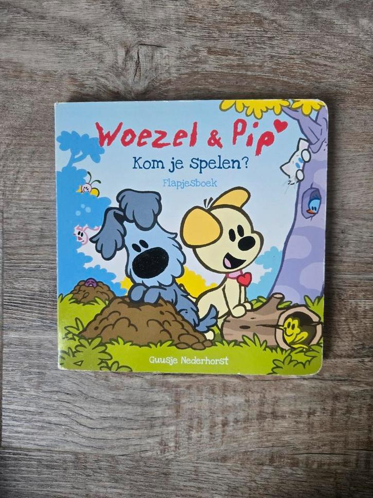 Woezel & Pip: Kom je Spelen? - Flapjesboek, Boeken, Kinderboeken | Baby's en Peuters, Gelezen, 2 tot 3 jaar, Uitklap-, Voel- of Ontdekboek