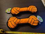 NIEUW 2x Oranje piepspeelgoed hond polytex Beasty apporteer, Ophalen of Verzenden, Nieuw, Piepspeelgoed