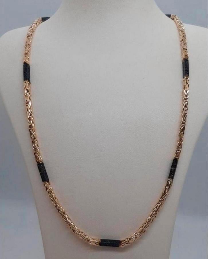 gouden Koningsketting 14kt, Sieraden, Tassen en Uiterlijk, Kettingen, Www.bredajuwelier.nl, Nieuw, Ophalen of Verzenden, Www.bredajuwelier.nl