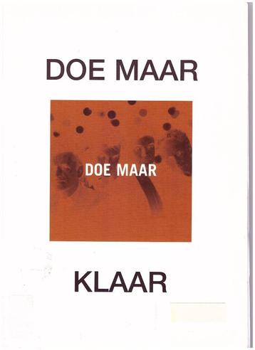 bladmuziek Doe Maar - Klaar