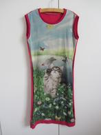 Roze jurk met poes maat 146, Ophalen of Verzenden, Zo goed als nieuw, Meisje, Jurk of Rok