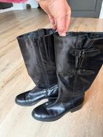 Zwarte leren laarzen, maat 42, Freeflex, Ophalen of Verzenden, Zo goed als nieuw, Zwart, Hoge laarzen
