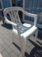 Witte Tuinstoelen - Set van 4 - Zo goed als nieuw!, Ophalen, Zo goed als nieuw, Plastic, Stapelbaar