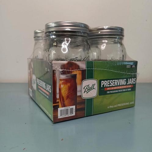 Ball Mason Potten - 4 stuks 946 ml - Nieuw in verpakking, Huis en Inrichting, Keuken | Keukenbenodigdheden, Nieuw, Ophalen of Verzenden