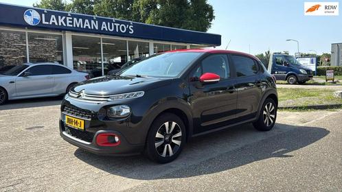 Citroen C3 1.2 PureTech Shine Black Red Line Huurkoop Inruil, Auto's, Citroën, Bedrijf, Te koop, C3, ABS, Achteruitrijcamera, Airbags