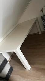 Witte eettafel wit hoogglans 180x90, Ophalen, Gebruikt, 50 tot 100 cm, Vijf personen of meer