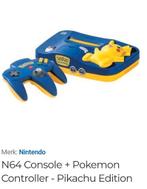 N64 Pikachu Edition refurbished, Spelcomputers en Games, Spelcomputers | Nintendo 64, Ophalen, Refurbished, Met 2 controllers