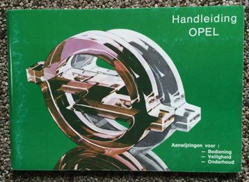 Handleiding Opel Ascona, Manta, Kadett en Record uit 1978 beschikbaar voor biedingen