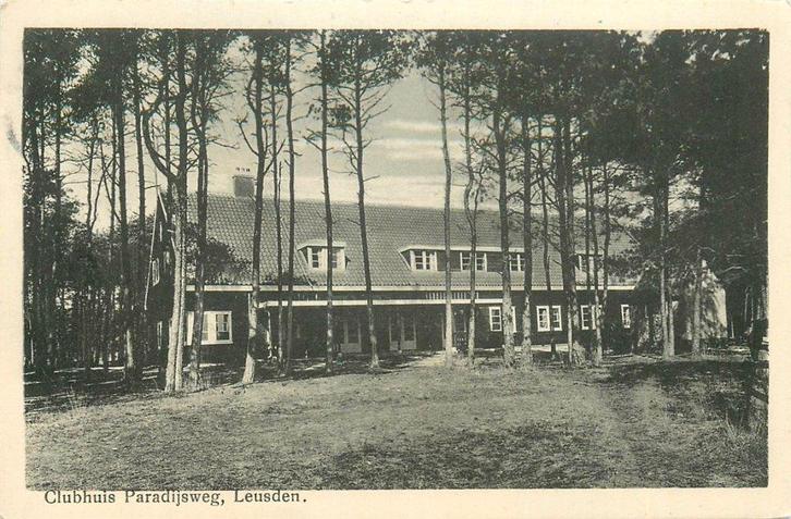 701093033 Leusden Clubhuis Paradijsweg, Verzamelen, Ansichtkaarten | Nederland, Utrecht, Voor 1920, Verzenden