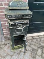 Oude Staande Brievenbus - Aluminium, Tuin en Terras, Brievenbussen, Ophalen, Gebruikt, Aluminium, Staande brievenbus