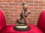 zeldzaam mooi bronzen beeld, Oriëntalisme, Antiek en Kunst, Kunst | Beelden en Houtsnijwerken, Ophalen of Verzenden