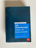 Sdu Wettenbundel Staats- en Bestuursrecht, Editie 2019-2020, Ophalen of Verzenden, Beta, Gelezen