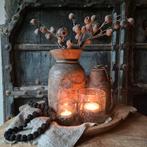 Landelijke set, houten schaal, bubbelglas, sfeerset, sober, Huis en Inrichting, Woonaccessoires | Schalen en Manden, Landelijk by Suus