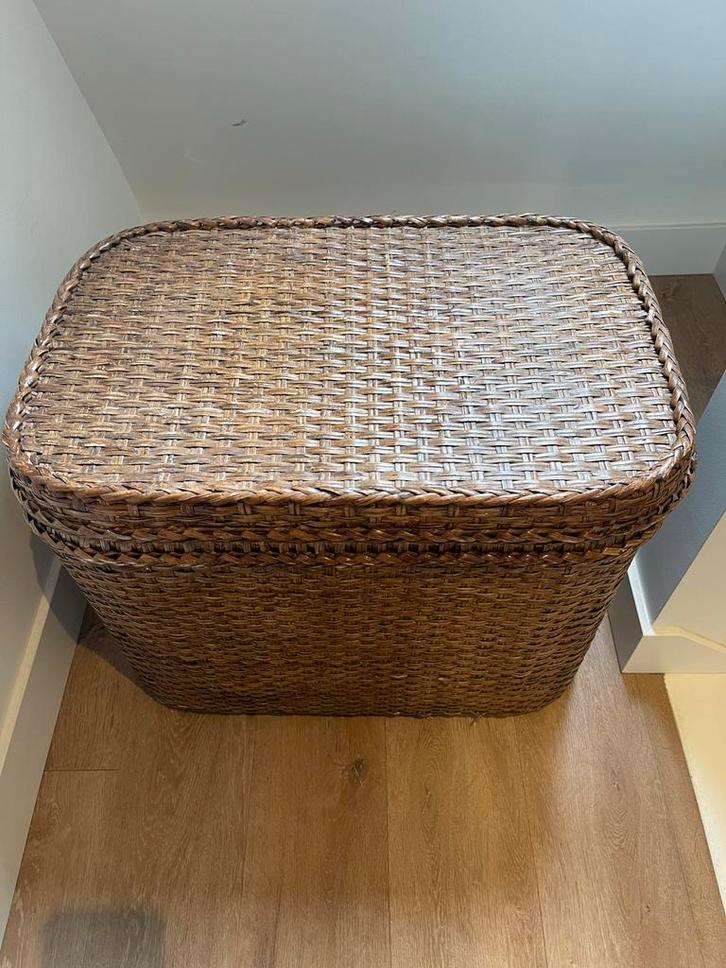 Flamant Ratan Mand met Inzetlade - ZGAN, Huis en Inrichting, Woonaccessoires | Kisten, Zo goed als nieuw, 50 tot 75 cm, 50 tot 100 cm