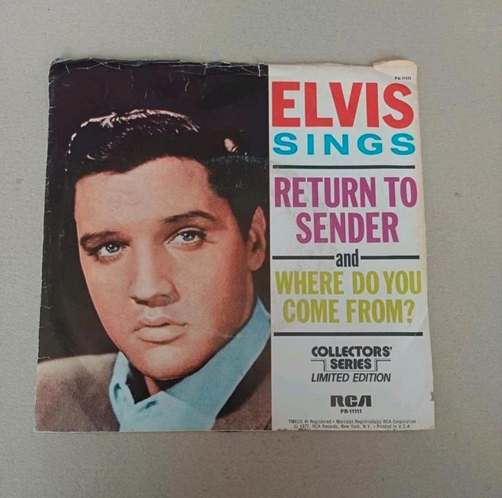 Elvis Presley  - Return To Sender, Cd's en Dvd's, Vinyl Singles, Gebruikt, Single, Pop, 7 inch, Ophalen of Verzenden