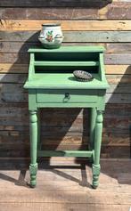 Brocante schrijftafeltje - groen  - landelijk, Ophalen, Gebruikt, Bureau