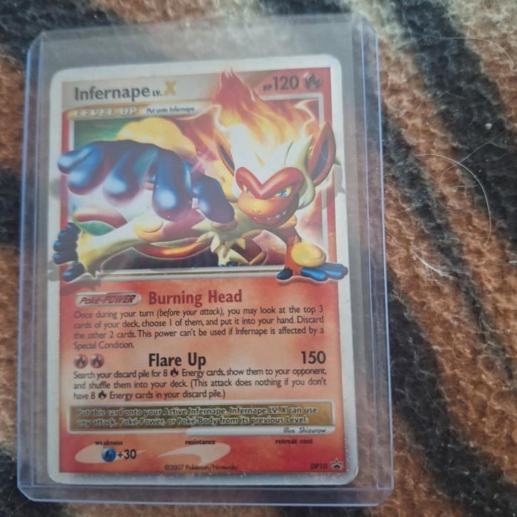 Infernape LV.X - Diamond & Pearl - Zeldzame Pokémonkaart, Hobby en Vrije tijd, Verzamelkaartspellen | Pokémon, Gebruikt, Losse kaart
