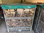 Openhaardhout in stalen vouwkratten 7 kratten, 5 jaar droog, Minder dan 3 m³, Ophalen, Overige houtsoorten, Blokken