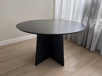 HSM Collection Eettafel Rond ø120 Zwart – Nieuw in Doos beschikbaar voor biedingen