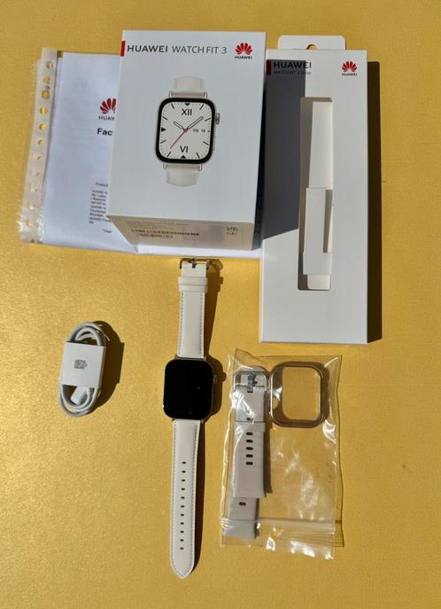 zgan HUAWEI FIT 3 🟡 GOUD edition+garantie +nieuw band WATCH, Sieraden, Tassen en Uiterlijk, Smartwatches, Zo goed als nieuw, Android