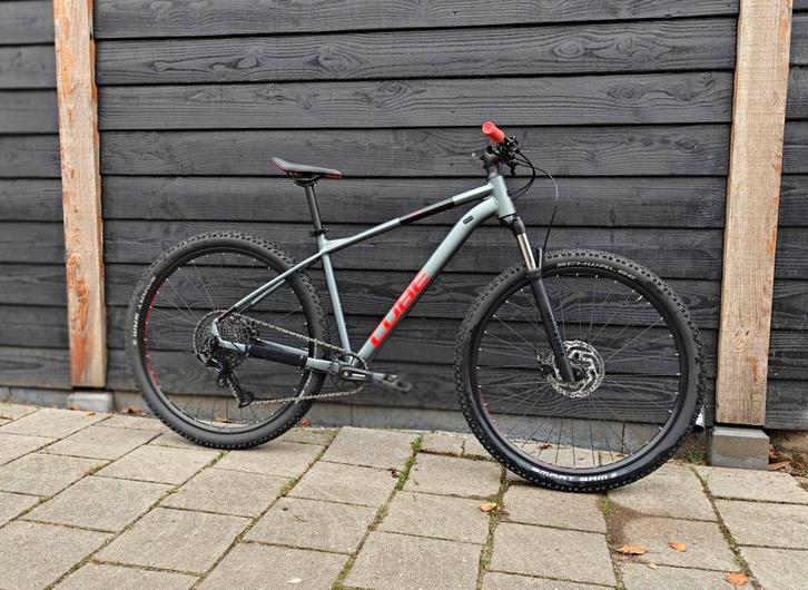 Cube Analog CMPT Flashgrey/Red - Maat L- 29 inch - SRAM, Fietsen en Brommers, Fietsen | Mountainbikes en ATB, Zo goed als nieuw