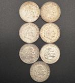 7x Zilveren Gulden Juliana, Postzegels en Munten, Munten | Nederland, 1 gulden, Koningin Juliana, Setje, Zilver