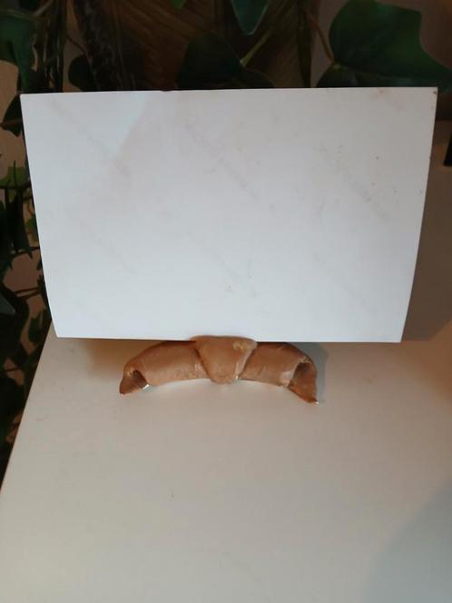 Zelfgemaakte klei crossaint foto houder, Doe-het-zelf en Verbouw, Tegels, Zo goed als nieuw, Minder dan 5 m², Ophalen of Verzenden