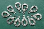 10 stuks zilveren hangers, Verzenden, Nieuw, Zilver, Zilver