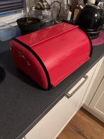 Mooie roseRode Broodtrommel, Ophalen of Verzenden, Zo goed als nieuw