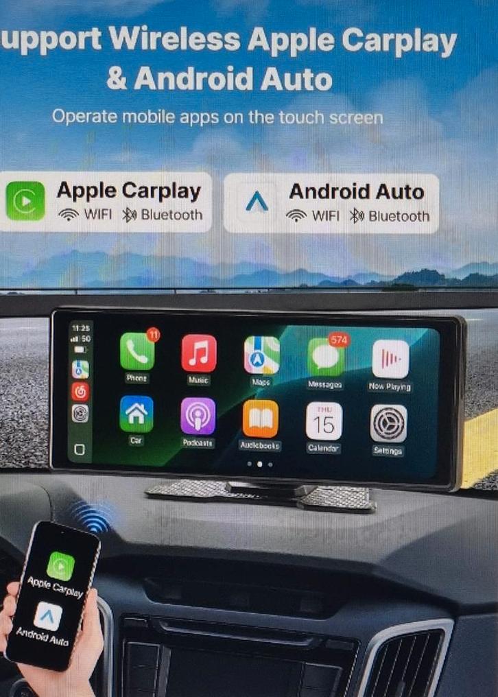 Nieuwe 10 inch (254 mm) autonavigatie. Compleet met alles., Computers en Software, Navigatiesoftware, Zo goed als nieuw, Landkaarten