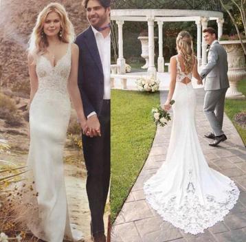Luxe nieuwe trouwjurk Sanne €799 34 36 38 40 42 44 beschikbaar voor biedingen