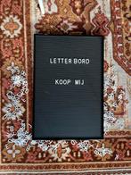 Zwart Letterbord 31 x 46 cm, Ophalen of Verzenden, Zo goed als nieuw, Overige typen