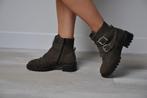 leren enkellaarzen 36, omoda bikerboots 36, Omoda, Lage of Enkellaarzen, Ophalen of Verzenden, Zo goed als nieuw