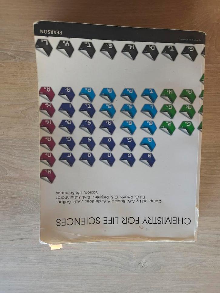 Chemistry for Life Sciences - Pearson, Boeken, Studieboeken en Cursussen, Gelezen, HBO, Beta, Ophalen of Verzenden