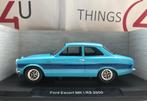 MCG 1:18 Ford Escort MK1 Mexico 1973 blauw nieuw, Ophalen of Verzenden, Nieuw, Auto, Overige merken
